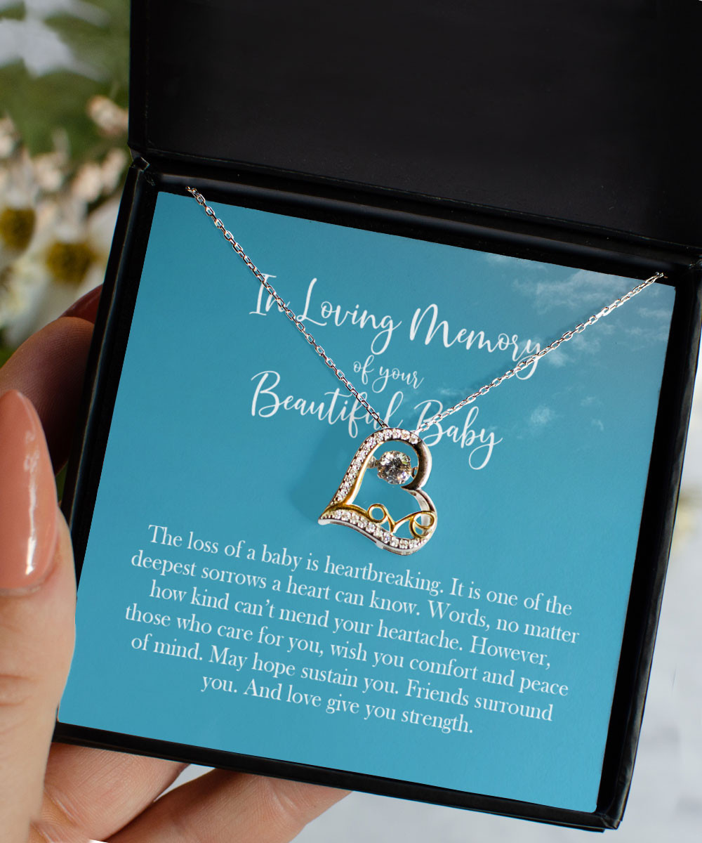 Mom Necklace In Loving Memory Of Your Beautiful Baby Love Dancing Necklace